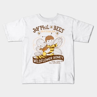 Joyphil Bees Beekeeping Illustration Kids T-Shirt